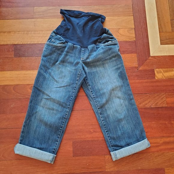 Oh Baby by Motherhood Denim - Oh Baby By Motherhood Cropped Maternity Jeans Med